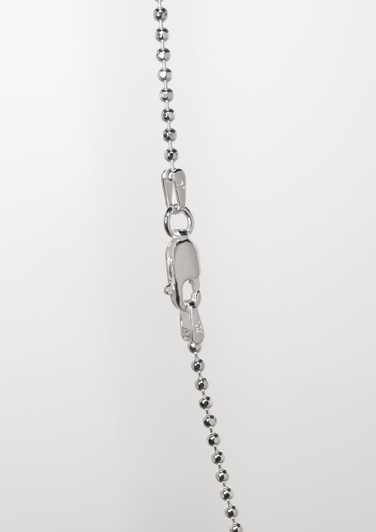 Silver Faceted Chain, 1.8mm